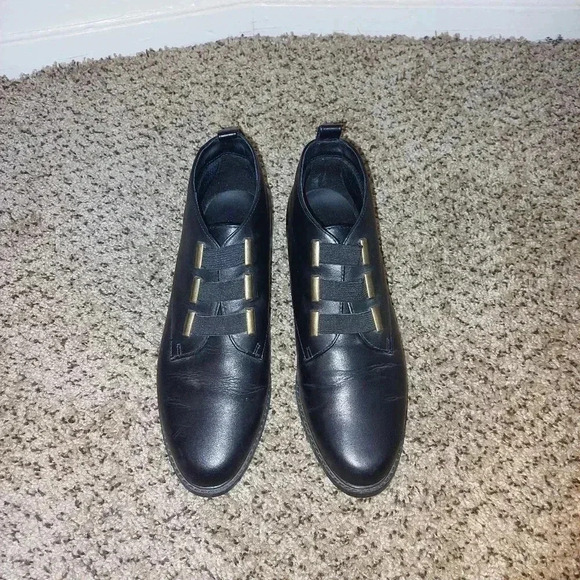 Vintage 1990s Life Stride Leather Ankle Boots Size 9M Black 3 Strap Booties - Picture 11 of 11